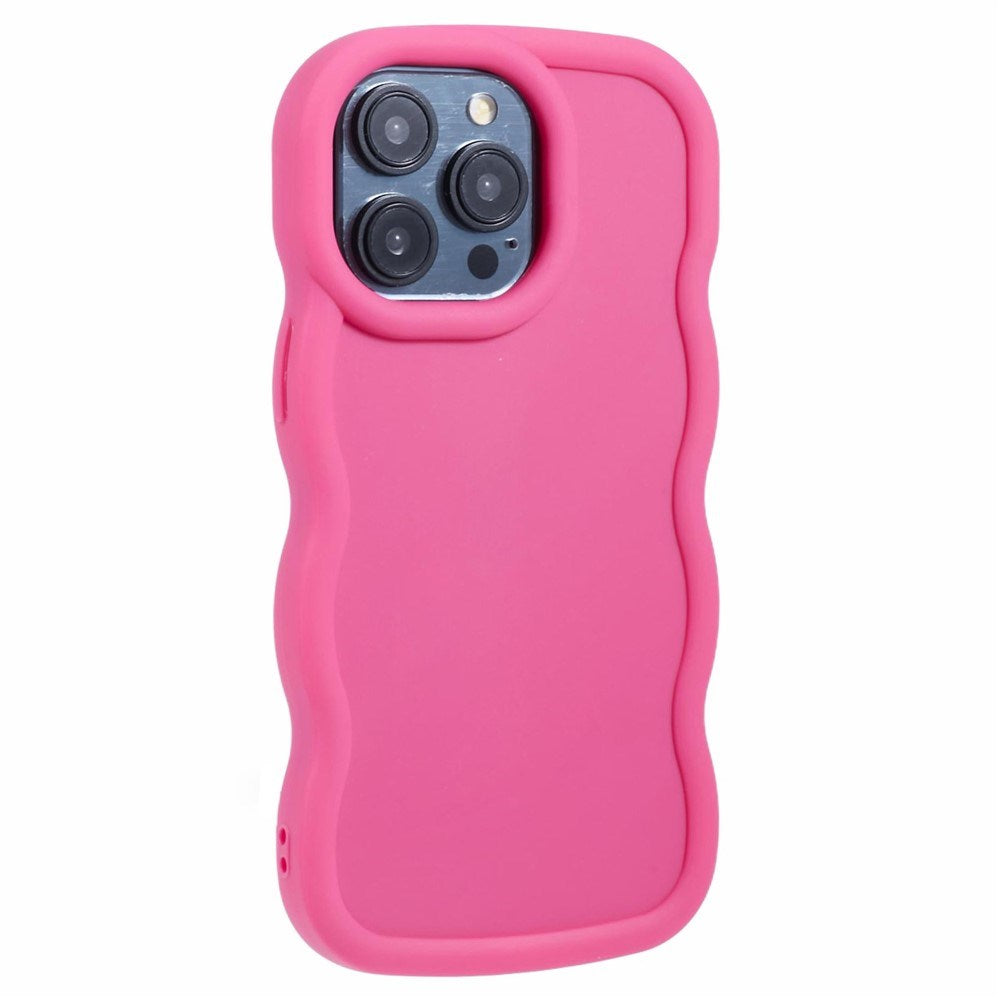 iPhone 15 Pro Max EIDERWOOD Flexible Plastic Wavy Case - Pink