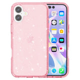 EIDERWOOD iPhone 16 Plus Hybrid Plastic Case - Pink Glitter