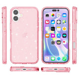 EIDERWOOD iPhone 16 Plus Hybrid Plastic Case - Pink Glitter