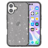 EIDERWOOD iPhone 16 Plus Hybrid Plastic Case - Black Glitter