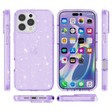 EIDERWOOD iPhone 16 Pro Max Hybrid Plastic Case - Purple Glitter