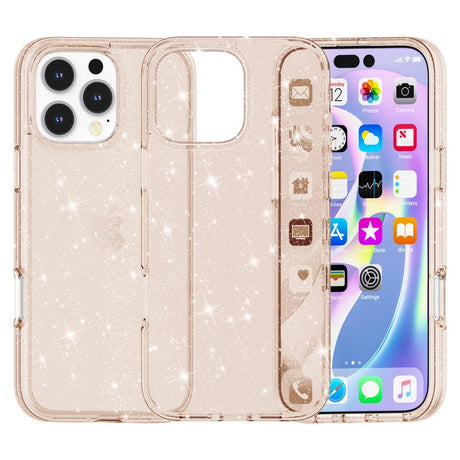 EIDERWOOD iPhone 16 Pro Max Hybrid Plastic Case - Gold Glitter