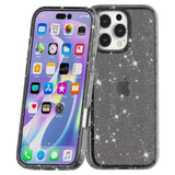 EIDERWOOD iPhone 16 Pro Max Hybrid Plastic Case - Black Glitter