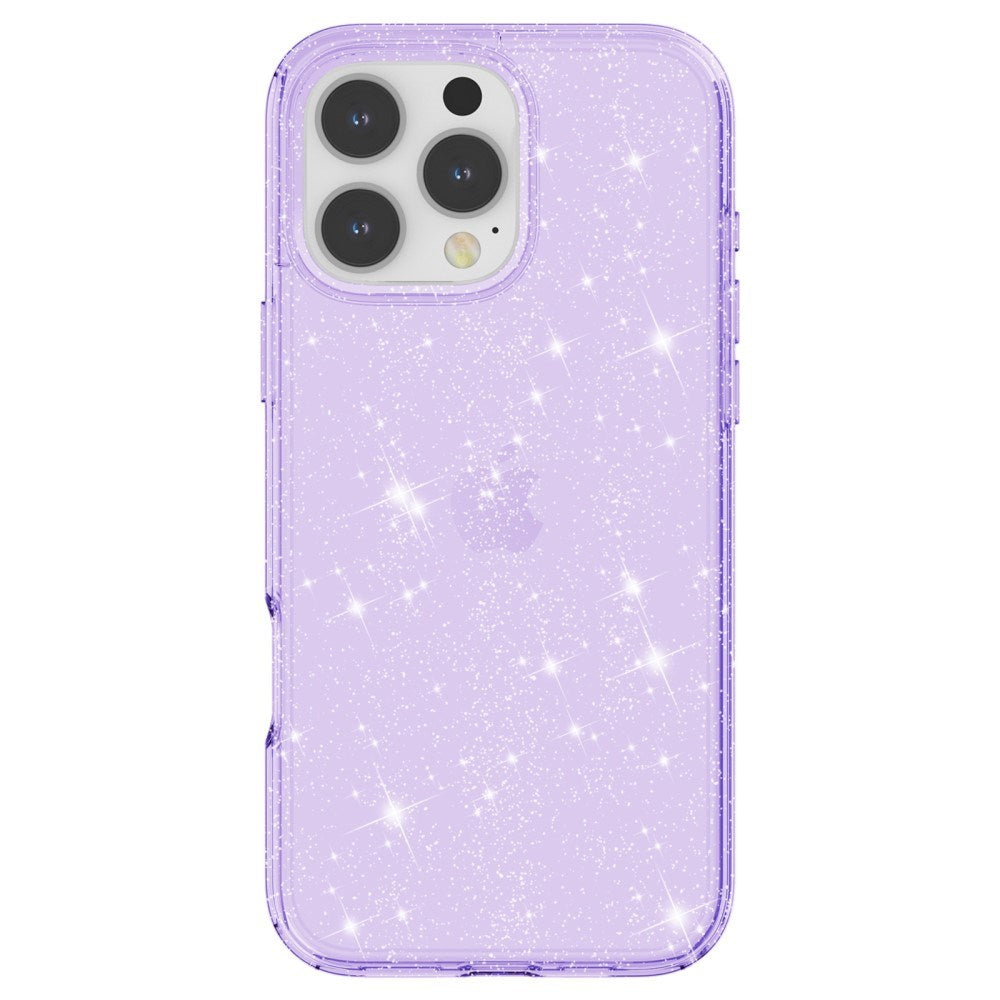 EIDERWOOD iPhone 16 Pro Hybrid Plastic Case - Purple Glitter