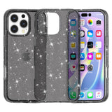 EIDERWOOD iPhone 16 Pro Hybrid Plastic Case - Black Glitter