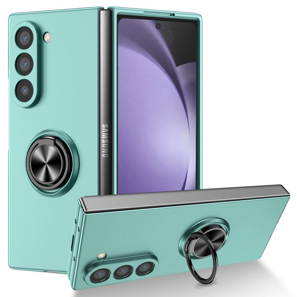 EIDERWOOD Samsung Galaxy Z Fold6 Plastic Case w. Magnetic Kickstand - Turquoise