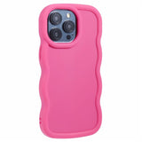 iPhone 15 Pro EIDERWOOD Flexible Plastic Wavy Case - Pink