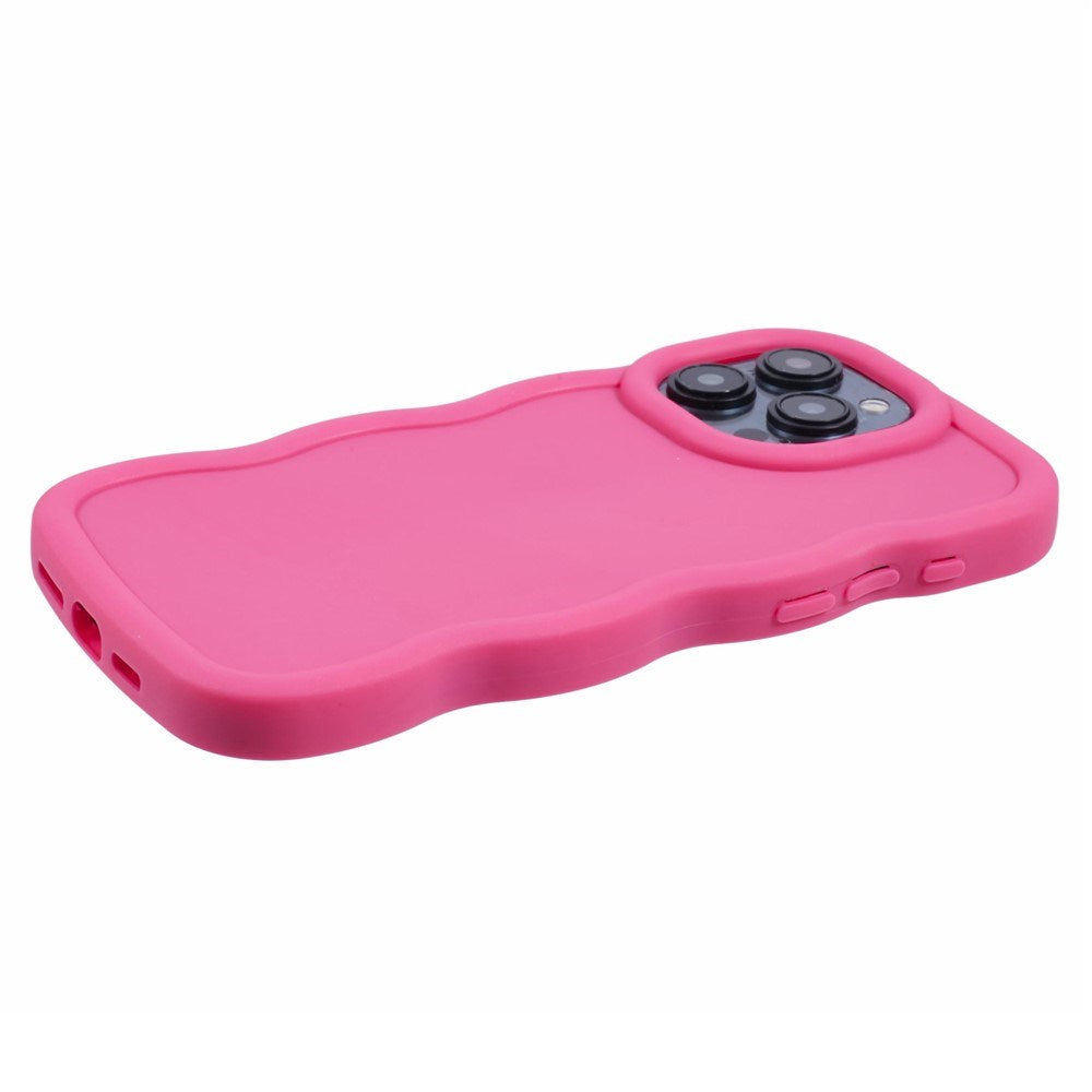 iPhone 15 Pro EIDERWOOD Flexible Plastic Wavy Case - Pink