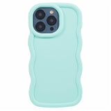 iPhone 14 Pro Max EIDERWOOD Flexible Plastic Wavy Case - Blue