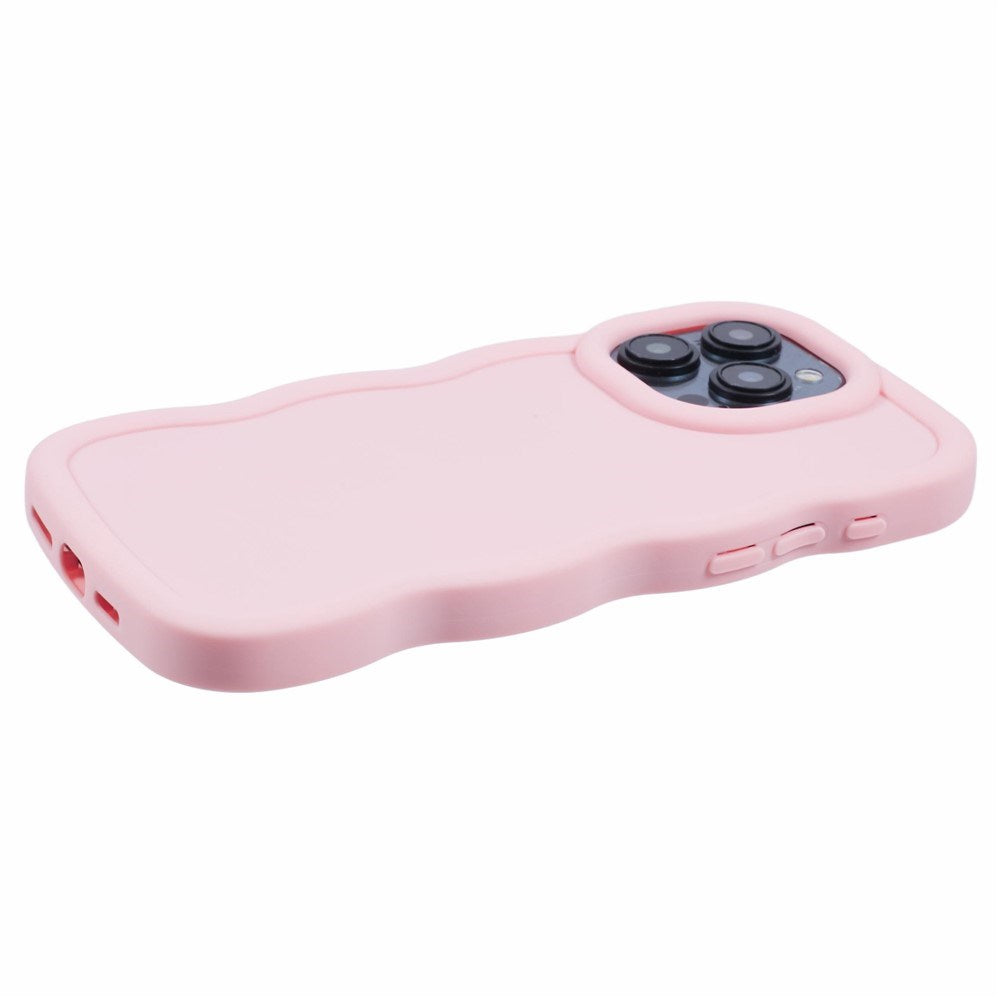 iPhone 14 Pro Max EIDERWOOD Flexible Plastic Wavy Case - Light Pink