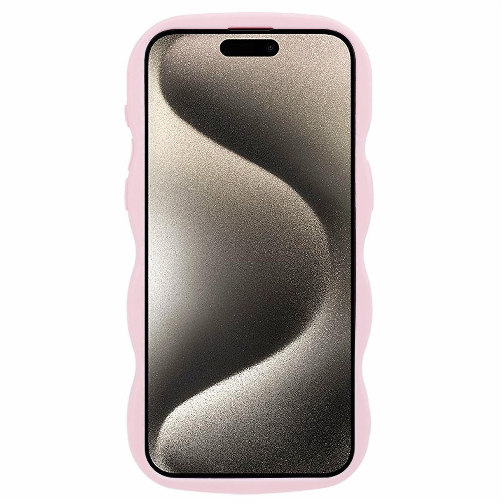 iPhone 14 Pro EIDERWOOD Flexible Plastic Wavy Case - Light Pink