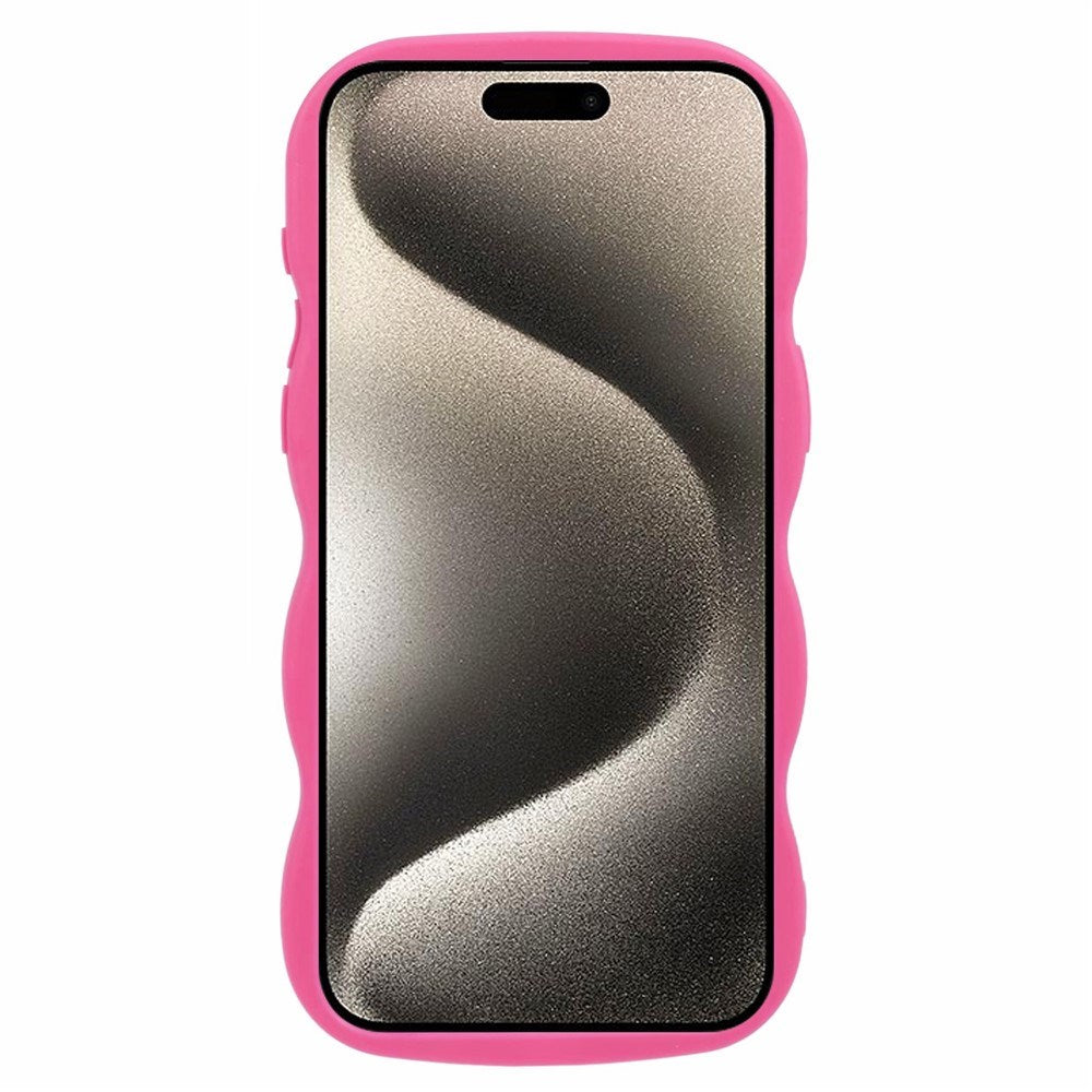 iPhone 12 / 12 Pro EIDERWOOD Flexible Plastic Wavy Case - Pink