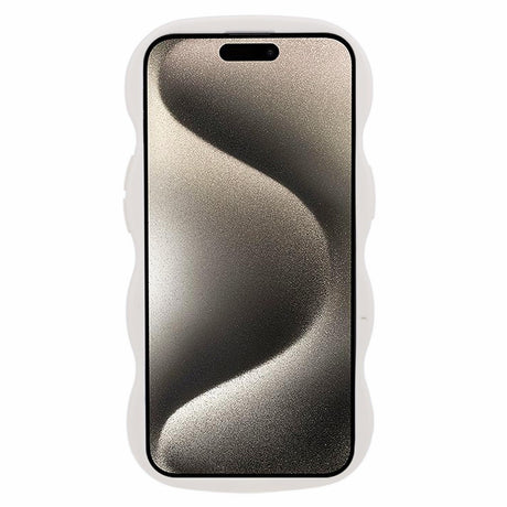 iPhone 14 EIDERWOOD Flexible Plastic Wavy Case - White