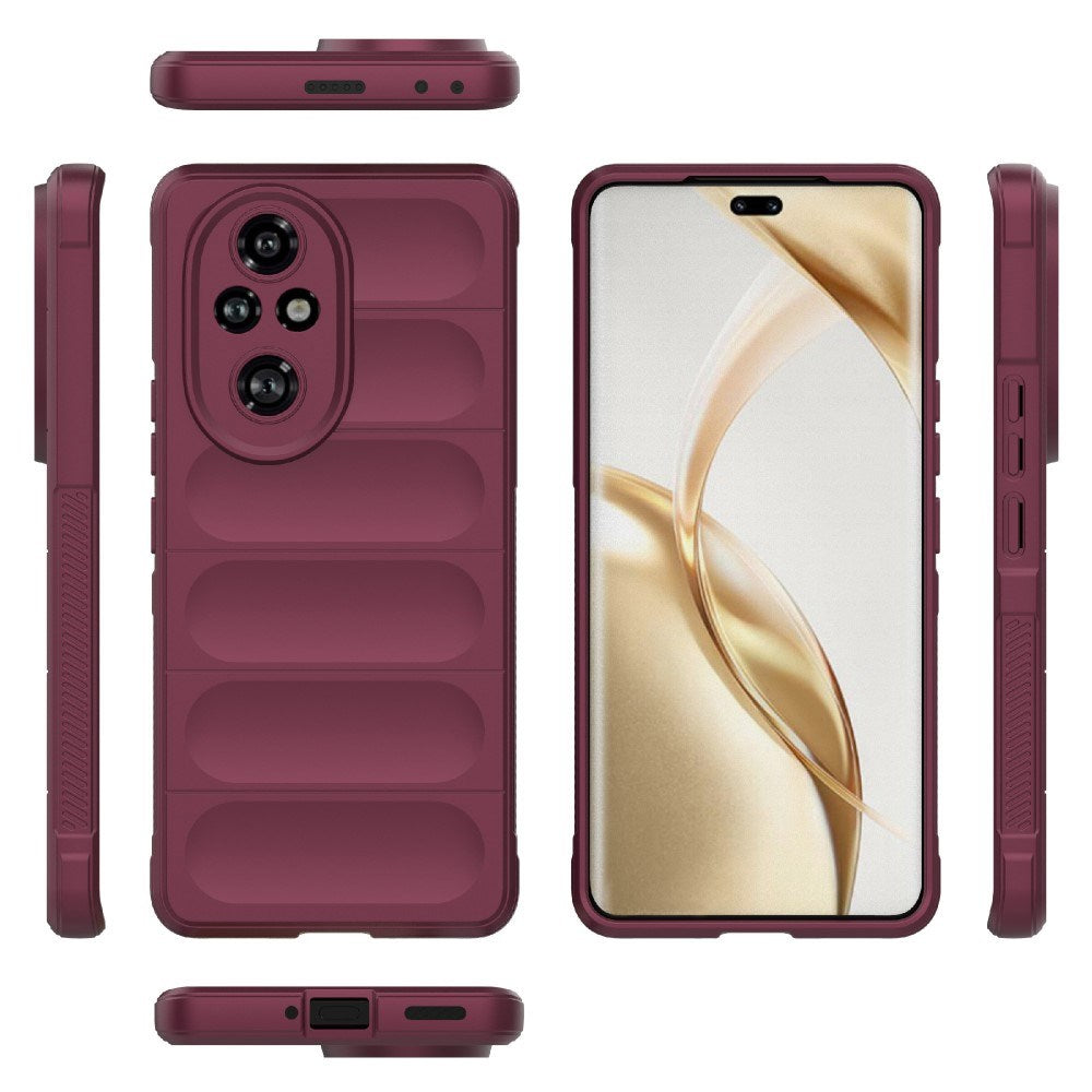 EIDERWOOD Honor 200 Pro (5G) Flexible Plastic Case - Dark Red