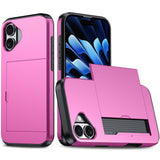 EIDERWOOD iPhone 16 Hybrid Tough Case w. Card Holder - Pink