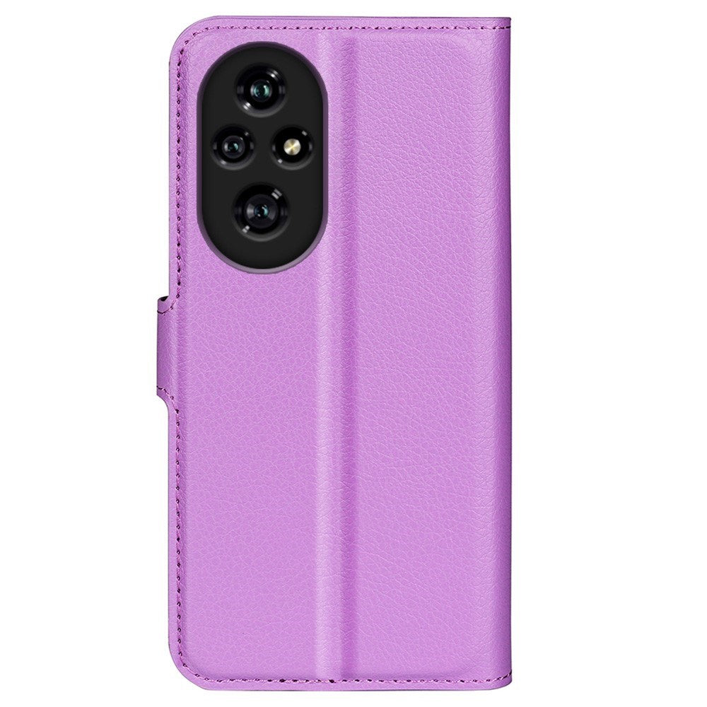 EIDERWOOD Honor 200 Pro (5G) Faux Leather Flip Case with Cardholder & Stand Function - Purple