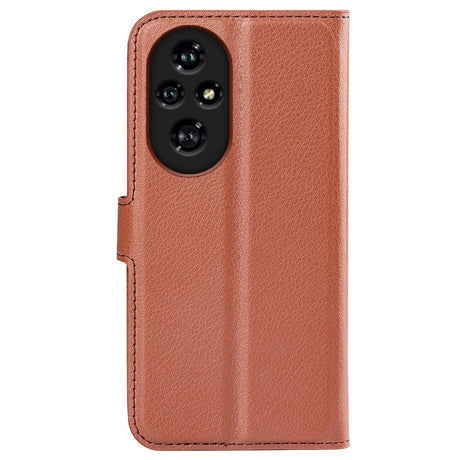 EIDERWOOD Honor 200 Pro (5G) Faux Leather Flip Case with Cardholder & Stand Function - Brown