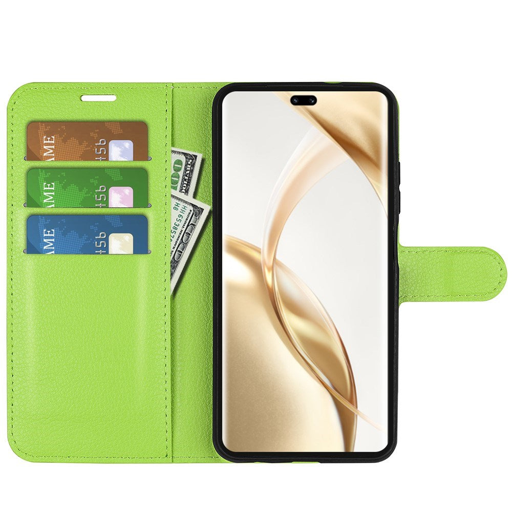 EIDERWOOD Honor 200 Pro (5G) Faux Leather Flip Case with Cardholder & Stand Function - Green