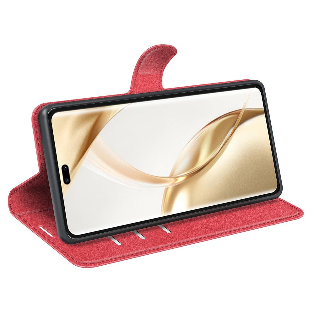 EIDERWOOD Honor 200 Pro (5G) Faux Leather Flip Case with Cardholder & Stand Function - Red