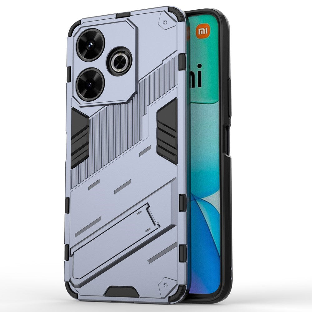 EIDERWOOD Xiaomi Redmi 13 Hybrid Tough Case with Kickstand - Grey