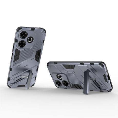 EIDERWOOD Xiaomi Redmi 13 Hybrid Tough Case with Kickstand - Grey