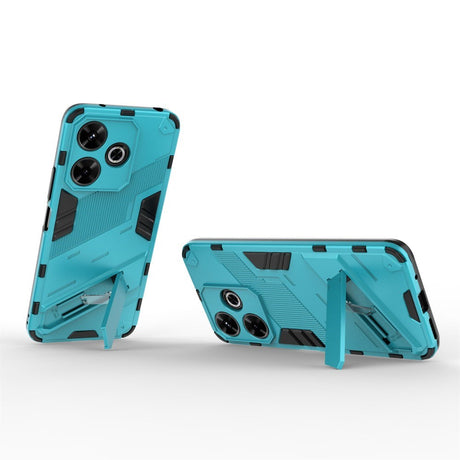 EIDERWOOD Xiaomi Redmi 13 Hybrid Tough Case with Kickstand - Blue