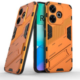 EIDERWOOD Xiaomi Redmi 13 Hybrid Tough Case with Kickstand - Orange