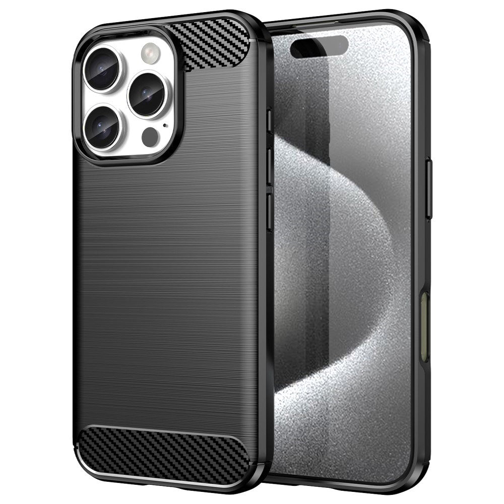 EIDERWOOD iPhone 16 Pro Brushed Carbon Case - Black