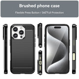 EIDERWOOD iPhone 16 Pro Brushed Carbon Case - Black