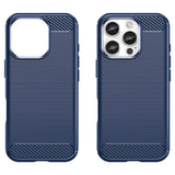 EIDERWOOD iPhone 16 Pro Brushed Carbon Case - Blue