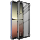 Sony Xperia 5 IV IMAK Shock Resistant Plastic Case - Transparent Black