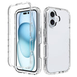 EIDERWOOD iPhone 16 2-in-1 Shock Absorbing Plastic Case - Transparent