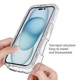 EIDERWOOD iPhone 16 2-in-1 Shock Absorbing Plastic Case - Transparent