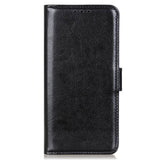 Sony Xperia 5 IV Classic Leather Flip Case w. Stand & Wallet - Black