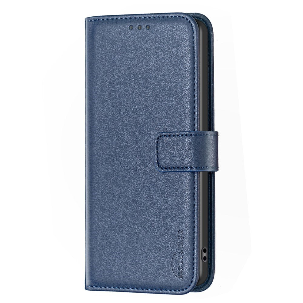 HMD Pulse+ Leatherette Flip Cover with Stand Function & Card Holder - Blue