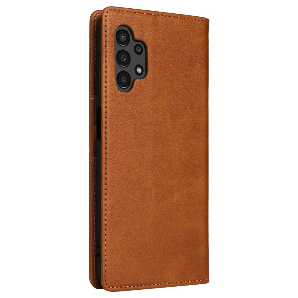 EIDERWOOD Samsung Galaxy A13 (4G/5G) / A04s / M13 Faux Leather Flip Case with Cardholder & Stand Function - Brown