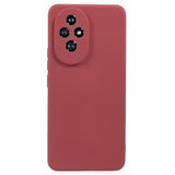 EIDERWOOD Honor 200 5G Case – Flexible Plastic Cover with Fiber Lining and Precise Lens Cutout - Dark Red