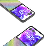 EIDERWOOD Motorola Razr 50 Ultra (5G) Vegan Leather Glitter Case - Rainbow