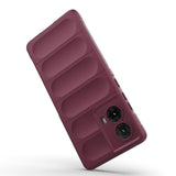 EIDERWOOD Motorola Moto G85 (5G) Flexible Plastic Case - Bordeaux Red