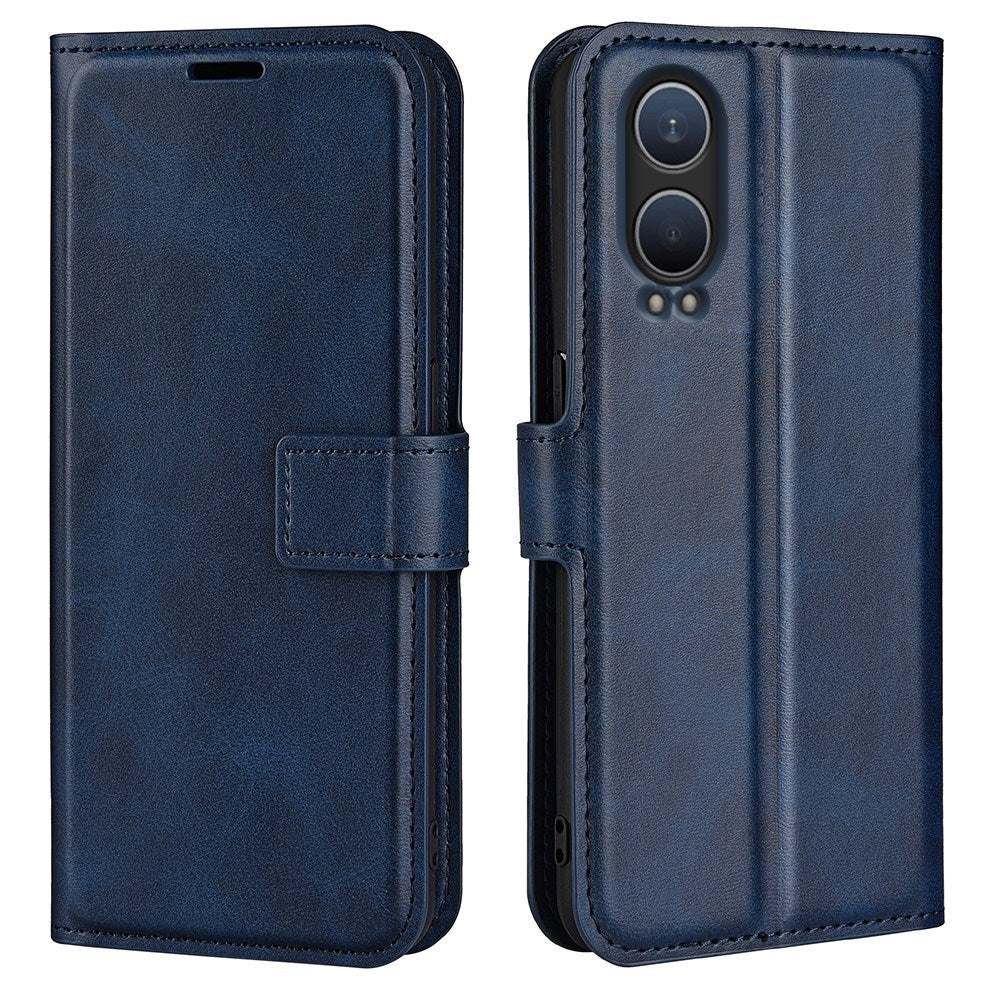 EIDERWOOD OnePlus Nord CE4 Lite (5G) Leather Flip Case w. Card Holder & Magnetic Closure - Blue