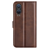 EIDERWOOD OnePlus Nord CE4 Lite (5G) Leather Flip Case w. Card Holder & Magnetic Closure - Brown