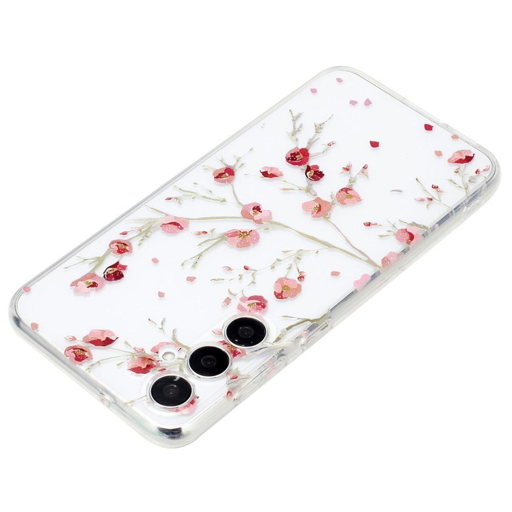 EIDERWOOD Samsung Galaxy S24 FE Flexible Plastic Case with Motif - Transparent / Flowers