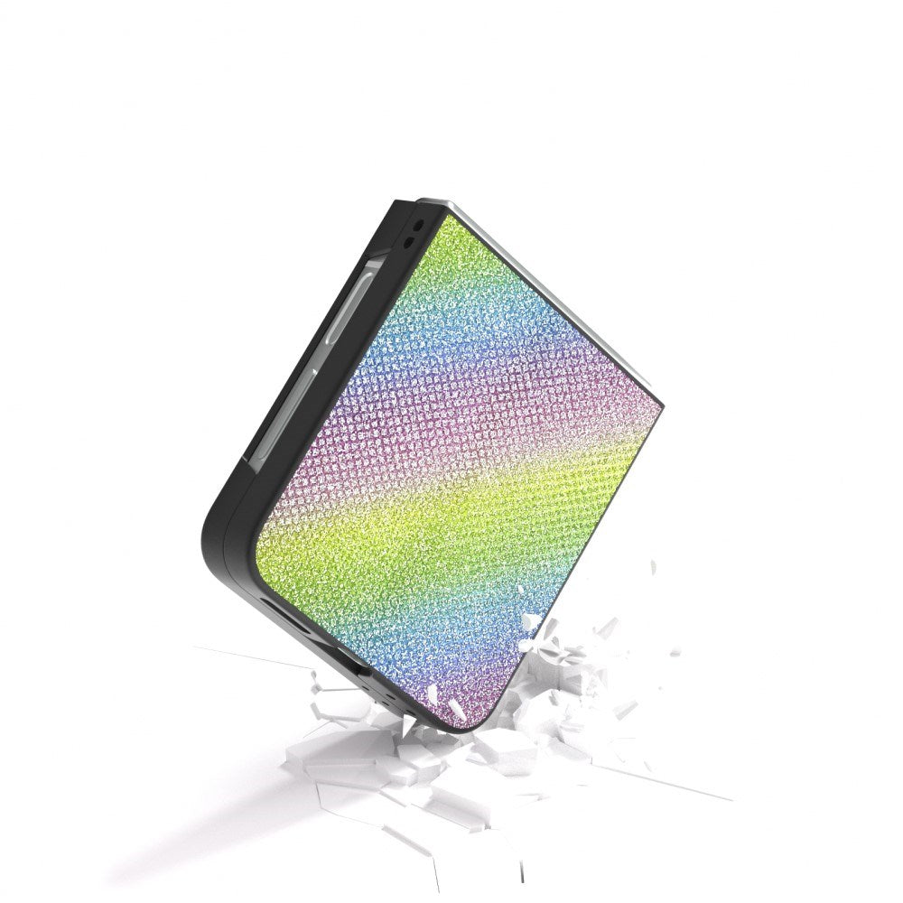 EIDERWOOD Samsung Galaxy Z Flip6 5G Rhinestone Case - Rainbow