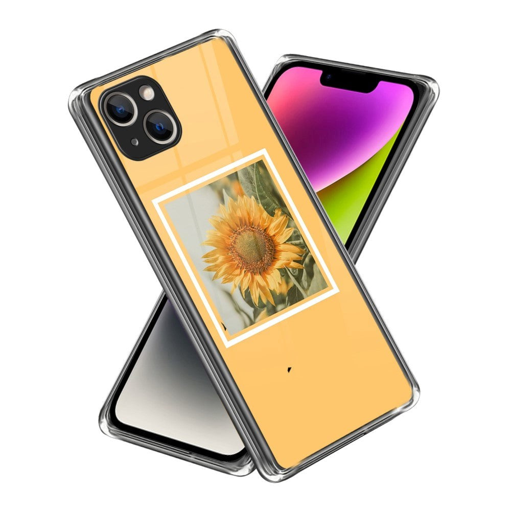 iPhone 14 Flexible Plastic Case - Sunflower in a Frame