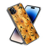 iPhone 14 Pro Flexible Plastic Case - Sunflowers