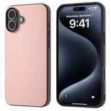 EIDERWOOD iPhone 16 Leather Coated Plastic Case - Light Pink