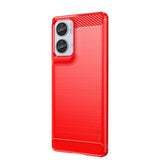 Motorola Moto G85 (5G) / S50 Neo (5G) Brushed Carbon Case - Red