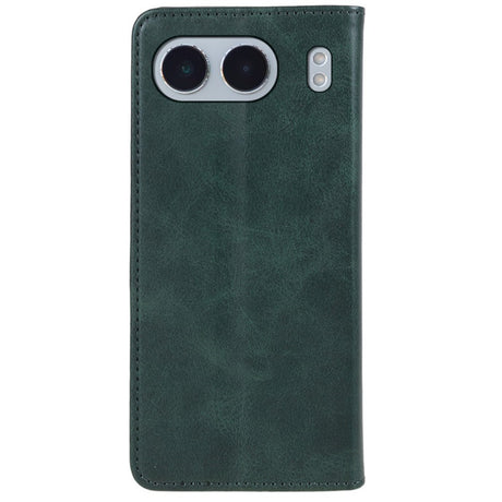 EIDERWOOD OnePlus Nord 4 Leatherette Flip Case with Stand Function & Card Holder - Green