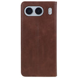 EIDERWOOD OnePlus Nord 4 Leatherette Flip Case with Stand Function & Card Holder - Brown