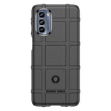 Motorola Moto G62 Rugged Shield Back Case - Black